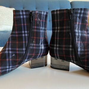 Jeffrey Campbell plaid boots